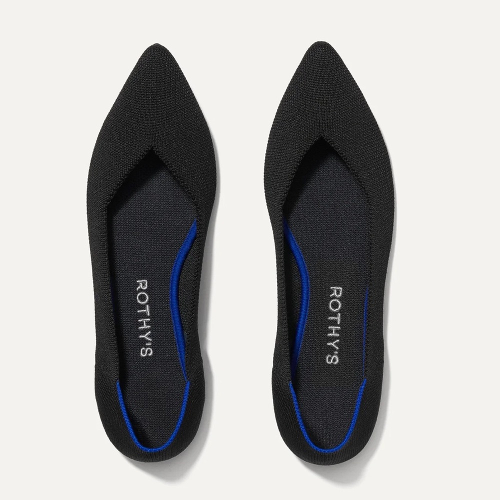 Rothy's Black and Blue Flats